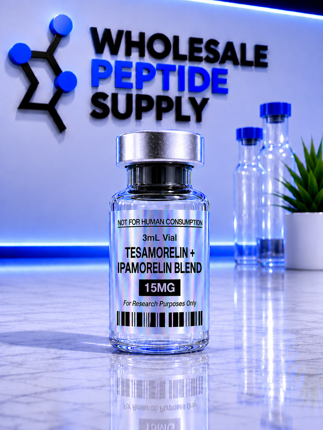 “Tesamorelin + Ipamorelin” Blend Research Compound